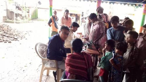 Health Check up Camp and Plantation in Rural Area